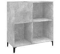 Platenkast 84,5x38x89 cm bewerkt hout betongrijs832001