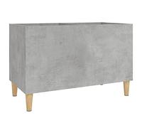 vidaXL Armoire à disques latérale avec rangement bois d'ingénierie gris béton 74,5x38x48 cm