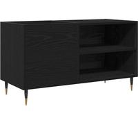 vidaXL Armoire à disques avec étagère Chêne noir 85 x 38 x 48 cm