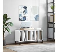 Armoire à disques blanc 100x38x48 cm bois d ingénierie