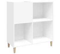 vidaXL Armoire à disques Maison 831989 – Armoire latérale blanc 84,5x38x89 cm, bois d'ingénierie