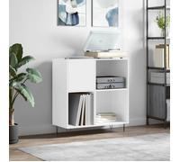 vidaXL Armoire à disques blanc 84,5x38x89 cm bois d'ingénierie 831772