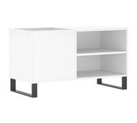 vidaXL Armoire à disques 85x38x48 cm blanche, bois d'ingénierie 831708