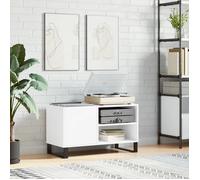 vidaXL Armoire à disques 85x38x48 cm blanche, bois d'ingénierie 831708