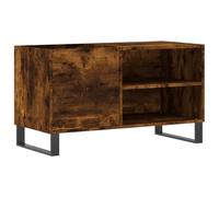 vidaXL Armoire à disques chêne fumé 85x38x48 cm Bois d'ingénierie