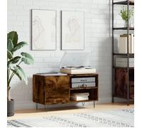 vidaXL Armoire à disques chêne fumé 85x38x48 cm bois d'ingénierie 831705