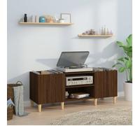 vidaXL Armoire à disques 831932 - chêne marron, bois d'ingénierie 121x38x48 cm