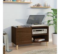Vidaxl Armoire À Disques Chêne Marron 84,5x38x48 Cm Bois D'ingénierie Multicolore
