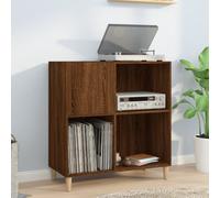 Vidaxl Armoire À Disques Chêne Marron 84,5x38x89 Cm Bois D'ingénierie Multicolore