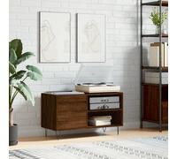Vidaxl Armoire À Disques Chêne Marron 85x38x48 Cm Bois D'ingénierie Marron
