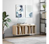 Vidaxl Armoire À Disques Chêne Sonoma 100x38x48 Cm Bois D'ingénierie Marron