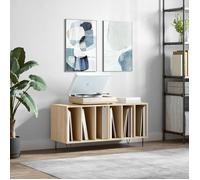 vidaXL Armoire à disques chêne sonoma 100x38x48 cm bois d'ingénierie 831751