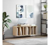Vidaxl Armoire À Disques Chêne Sonoma 100x38x48 Cm Bois D'ingénierie Marron