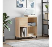 Vidaxl Armoire À Disques Chêne Sonoma 84,5x38x89 Cm Bois D'ingénierie Multicolore