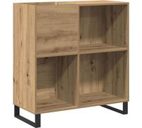 vidaXL Armoire à disques en vieux bois 85 x 38 x 89 cm Matériau dérivé du bois