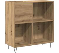 vidaXL Armoire à disques en vieux bois 85 x 38 x 89 cm Matériau dérivé du bois