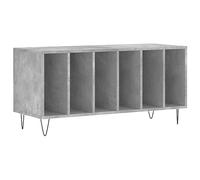 vidaXL Armoire à disques 831752 – Gris béton, bois d'ingénierie 100×38×48 cm