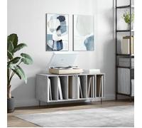 vidaXL Armoire à disques gris béton 100x38x48 cm bois d'ingénierie 831752