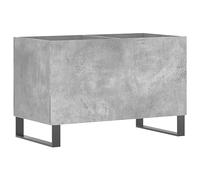 vidaXL Armoire à disques Gris béton 74,5x38x48 cm Bois d'ingénierie