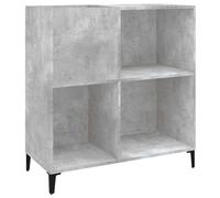 vidaXL Armoire à disques Gris béton – Bois d'ingénierie – 84,5x38x89 cm