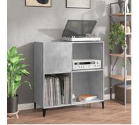 vidaXL Armoire à disques Gris béton – Bois d'ingénierie – 84,5x38x89 cm