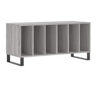 vidaXL Armoire à disques Support tourne-disque avec rangement moderne Sonoma gris 100x38x48 cm