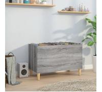 vidaXL Armoire à disques 831963 – Bois d'ingénierie 74,5 x 38 x 48 cm Gris Sonoma