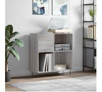 vidaXL Armoire à disques 831778 84,5x38x89 cm bois d'ingénierie Sonoma gris