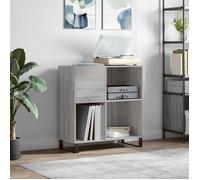 Vidaxl Armoire À Disques Sonoma Gris 84,5x38x89 Cm Bois D'ingénierie Gris