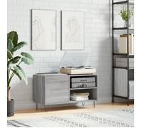 vidaXL Armoire à disques sonoma gris 85x38x48 cm bois d'ingénierie 831706