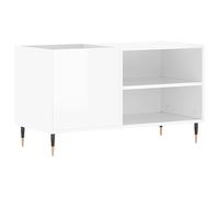 vidaXL Armoire à disques blanc brillant 85x38x48 cm bois d'ingénierie 831694
