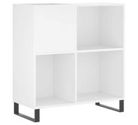 vidaXL Armoire à disques – Support tourne-disque, rangement – Moderne, blanc, bois d'ingénierie