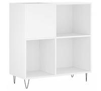 vidaXL Armoire à disques blanc 84,5x38x89 cm bois d'ingénierie 831772