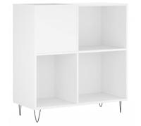 Vidaxl Armoire À Disques Blanc 84,5x38x89 Cm Bois D'ingénierie Multicolore