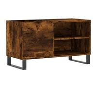 vidaXL Armoire à disques chêne fumé 85x38x48 cm bois d'ingénierie 831713