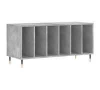 Vidaxl Armoire À Disques Gris Béton 100x38x48 Cm Bois D'ingénierie Gris