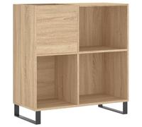 Vidaxl Armoire À Disques Chêne Sonoma 84,5x38x89 Cm Bois D'ingénierie Multicolore