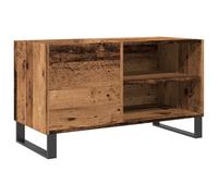vidaXL Armoire à disques Vieux bois 84,5x38x48 cm Bois d'ingénierie Multicolore