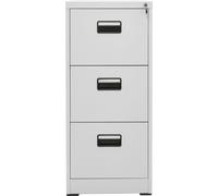 vidaXL Armoire à dossiers gris clair 46x62x102,5 cm Acier