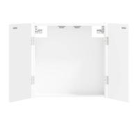 vidaXL Armoire à fléchettes Delft - Blanc - 52,5 x 10,5 x 53,5 cm - Moderne - Résistant à l'humidité - Accessoire de jeu peu encombrant en bois - Solution de rangement pratique
