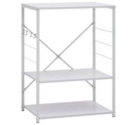 Vidaxl Armoire À Four À Micro-Ondes Blanc 60x39,6x79,5 Cm Blanc