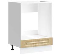 vidaXL Armoire à four Kalmar chêne sonoma bois d'ingénierie, unité de four, armoire de four de cuisine, unité de base de 853520