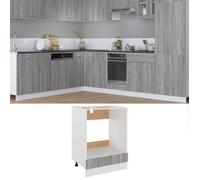 vidaXL Armoire à Four Lyon, Placard avec Pieds Réglables, Meuble Inférieur avec Rangement Cuisine Intérieur, Scandinave, 825835