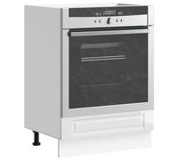 Vidaxl Armoire À Four Porto Blanc Brillant Bois D'ingénierie Blanc