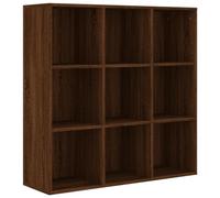 vidaXL Armoire à Livres, Étagère à Livres avec Rangement, Meuble à Livres, Bibliothèque de Salon Salle de Séjour, Chêne Marron Bois d'Ingénierie