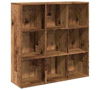 vidaXL Armoire à livres vieux bois 98×29×97,5 cm avec écran de confidentialité – 855968