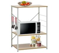 vidaXL Armoire à micro-ondes Blanc et chêne 60x39,6x79,5 cm 288237