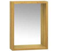 vidaXL Armoire à miroir 30x10x40 cm Bois de teck solide 338243