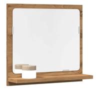 vidaXL Armoire à miroir de salle de bain Chêne artisanal avec étagère 40x11x37 cm 856188