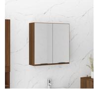 vidaXL Armoire à miroir de salle de bain Chêne marron 64x20x67 cm 817068